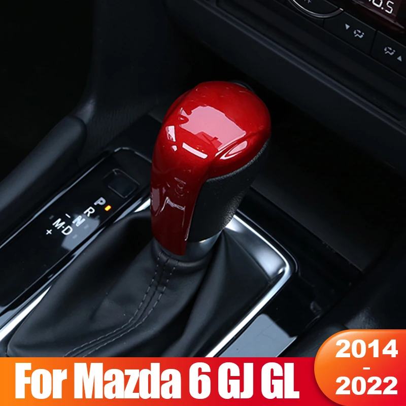 

For Mazda6 Mazda 6 GJ GL Atenza 2014 2015 2016 2017 2018 2019 2020 2021 2022 Car Gear Head Shift Knob Handle Cover Accessories