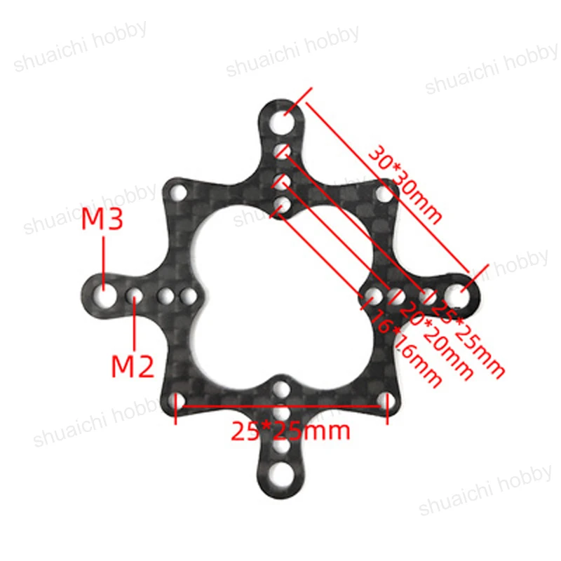 30.5mm / 25.5mm / 20mm / 16mm M3 controller mount adapter