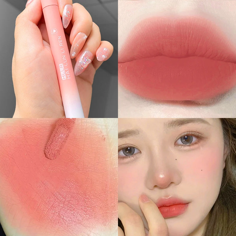 

Velvet Matte Nude Lip Gloss Moisturizing Liquid Lipsticks Waterproof Long Lasting Lip Glaze No Stick Cup Lip Tint Cosmetics