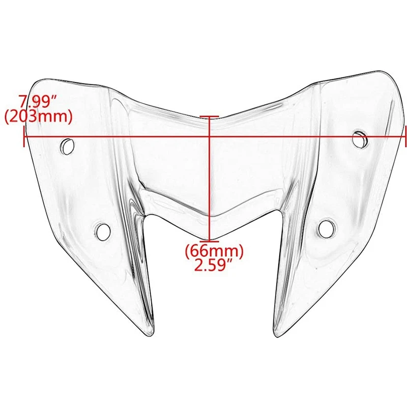 

Motorcycle Front Cowl Fairing Cover Windshield Wind Deflector Double Bubble Fit for Kawasaki Z800 2012 -2016