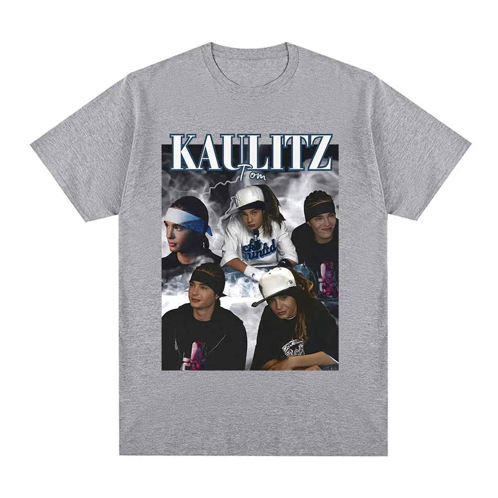 Rock Band Tokio Hotel Tom Kaulitz Graphic T Shirt Men Clothes Hip Hop Punk Gothic T-shirt Cotton Oversized Short Sleeve T-shirts |