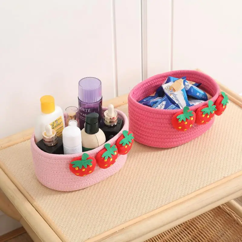 

Key Remote Control Storage Basket Storage Gadgets Organizers Toys Sundries Basket Cartoon Storage Basket Houseware