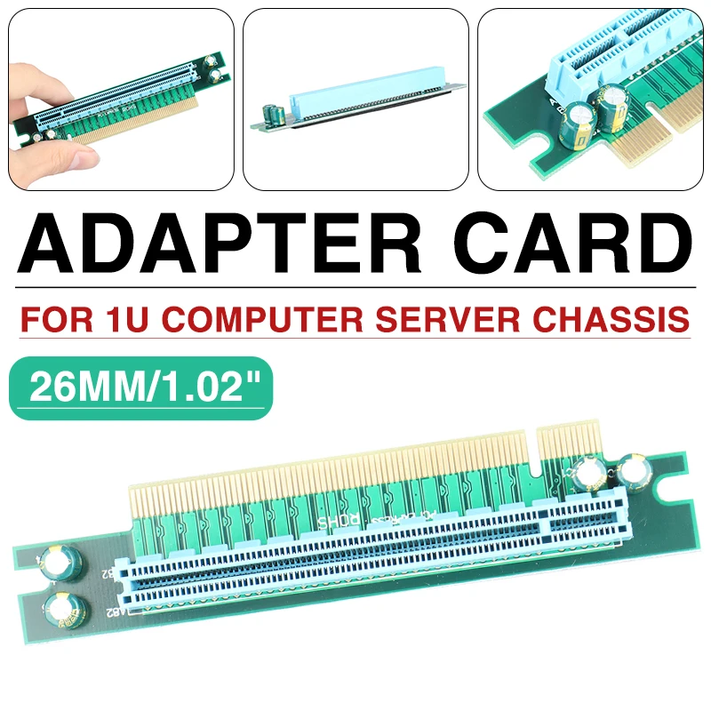 

1 шт., графическая карта PCI-E, 90 градусов, 1 слот