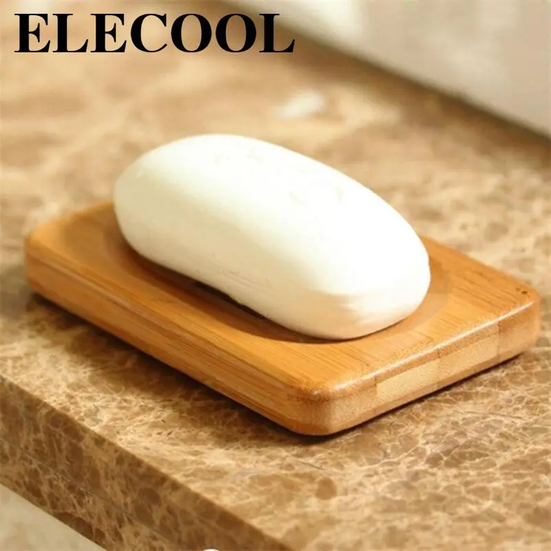 

Wooden Soap Box Soap Rack Soap Holder Bamboo Soap Dishes Mould Proof Soap Dish Tray Kitchen Accessories Kitchen Sponge Holder