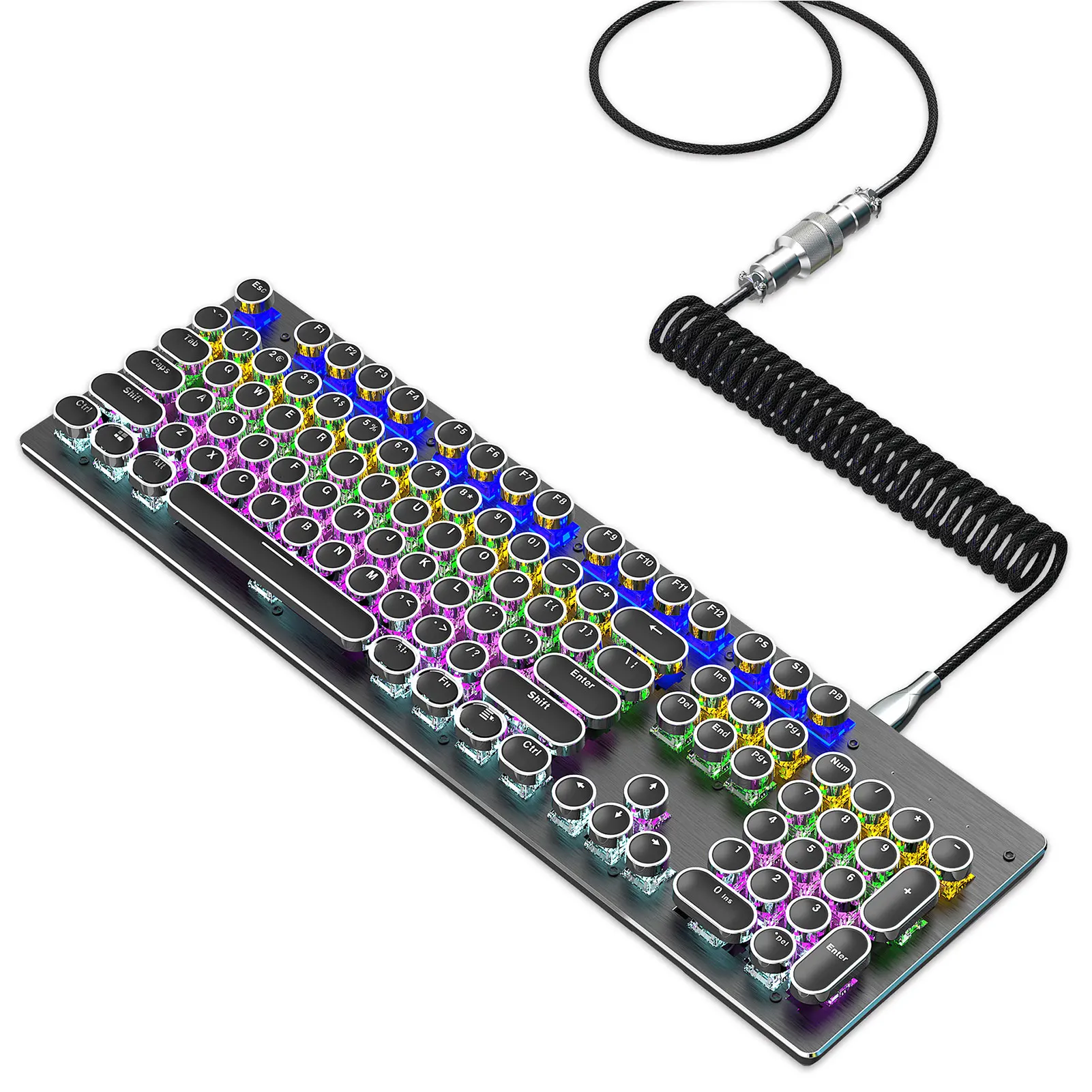 

Спиральный кабель для клавиатуры под заказ Спиральный USB C кабель для игровой клавиатуры USB C кабель для игровой механической клавиатуры