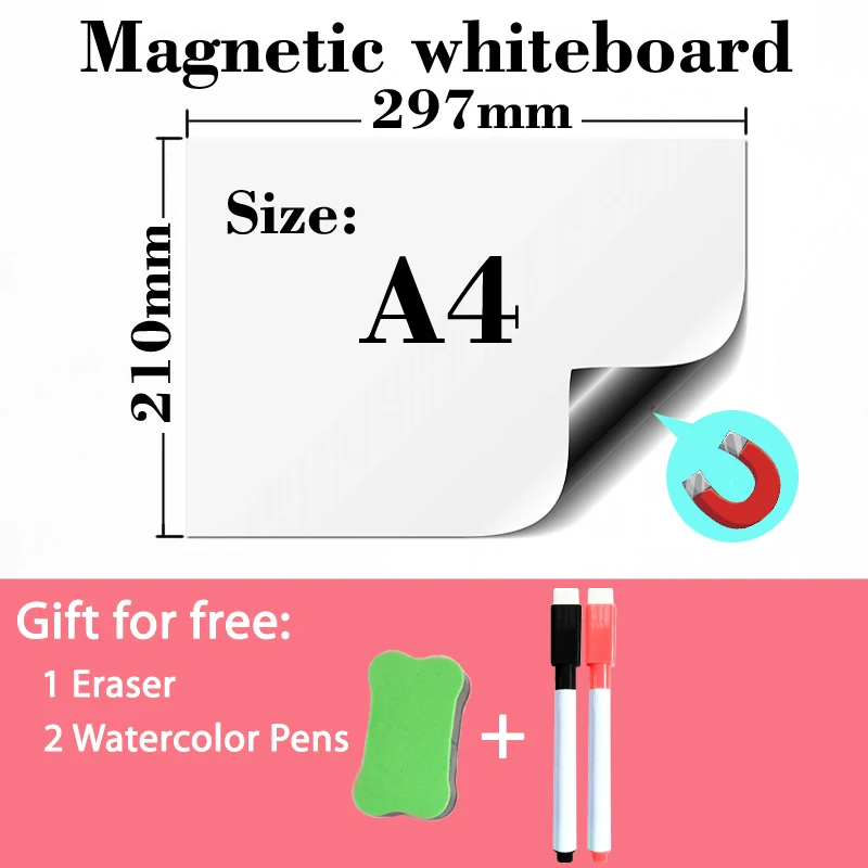 

Магнитная доска YoQian, белый, А4