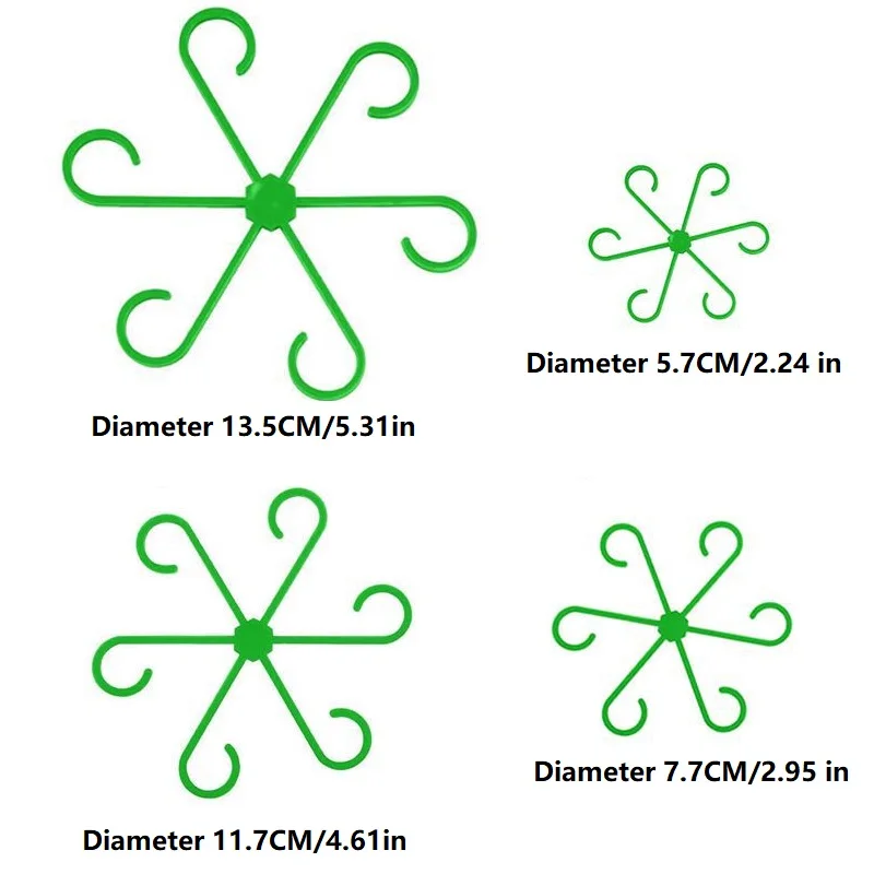 

4 шт. Складные опоры для растений – фиксаторы для цветов и гидропоники, аксессуары для сада ZWLZJ02