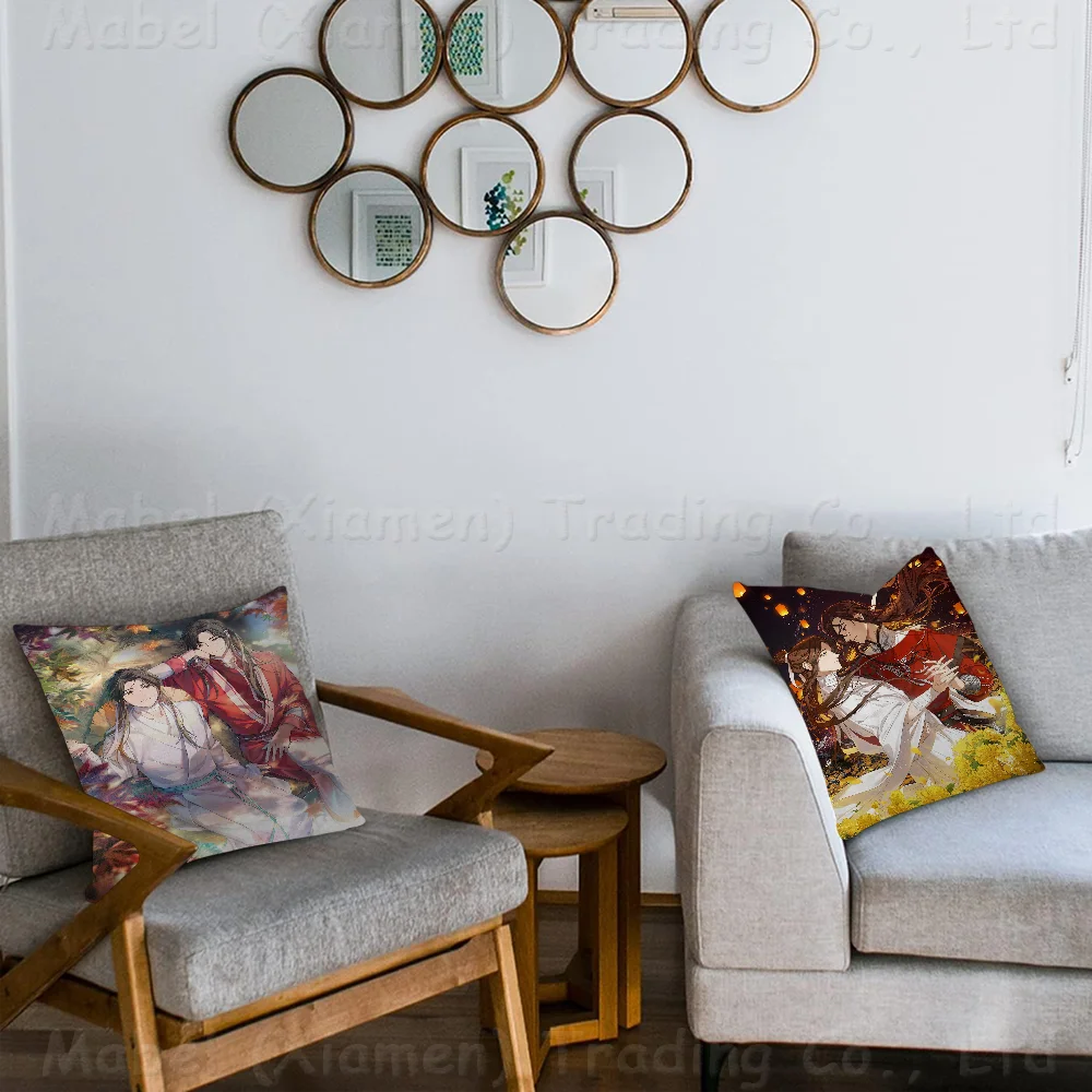 Аниме Heaven Officials Blessing наволочка Декор с принтом для дивана