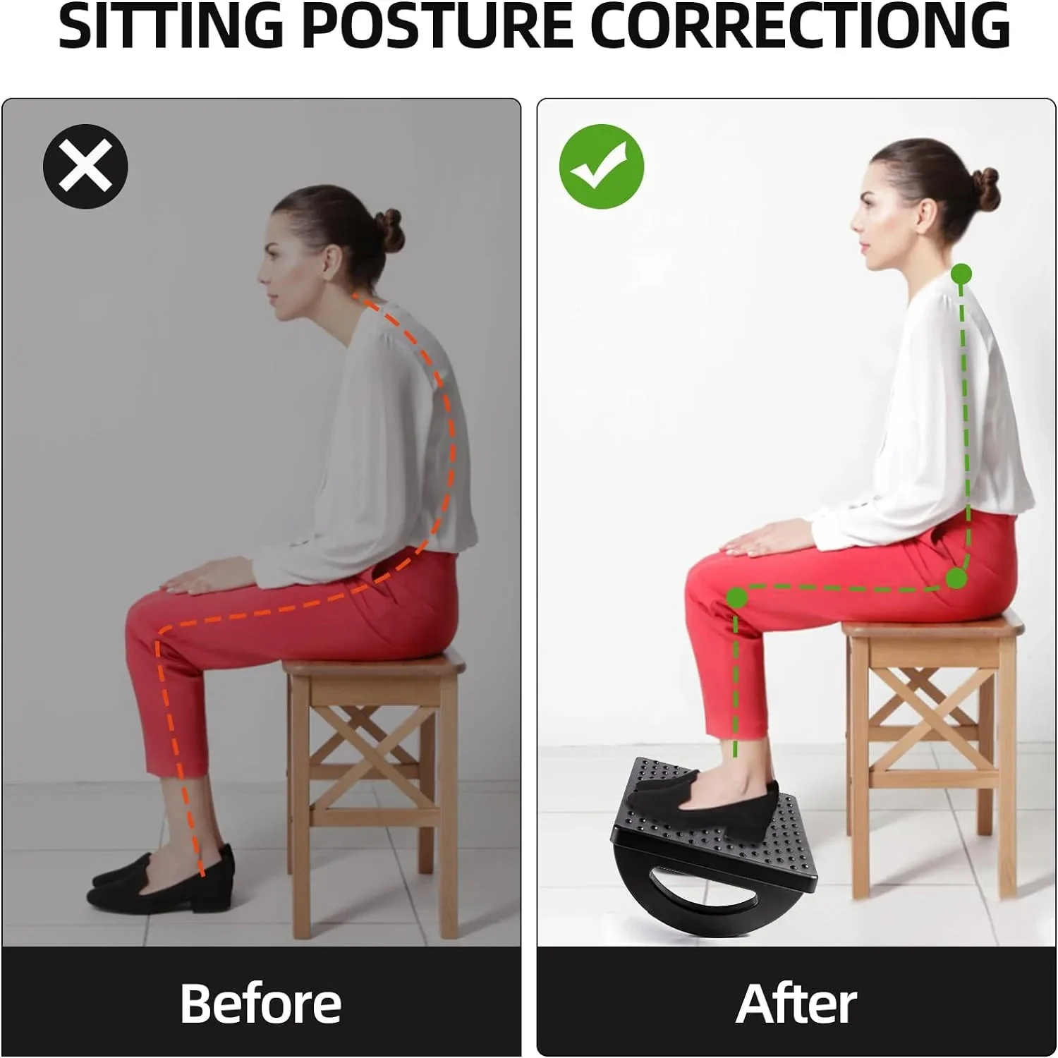 Подставка для ног регулируемая эргономичный стул снятия давления переносной