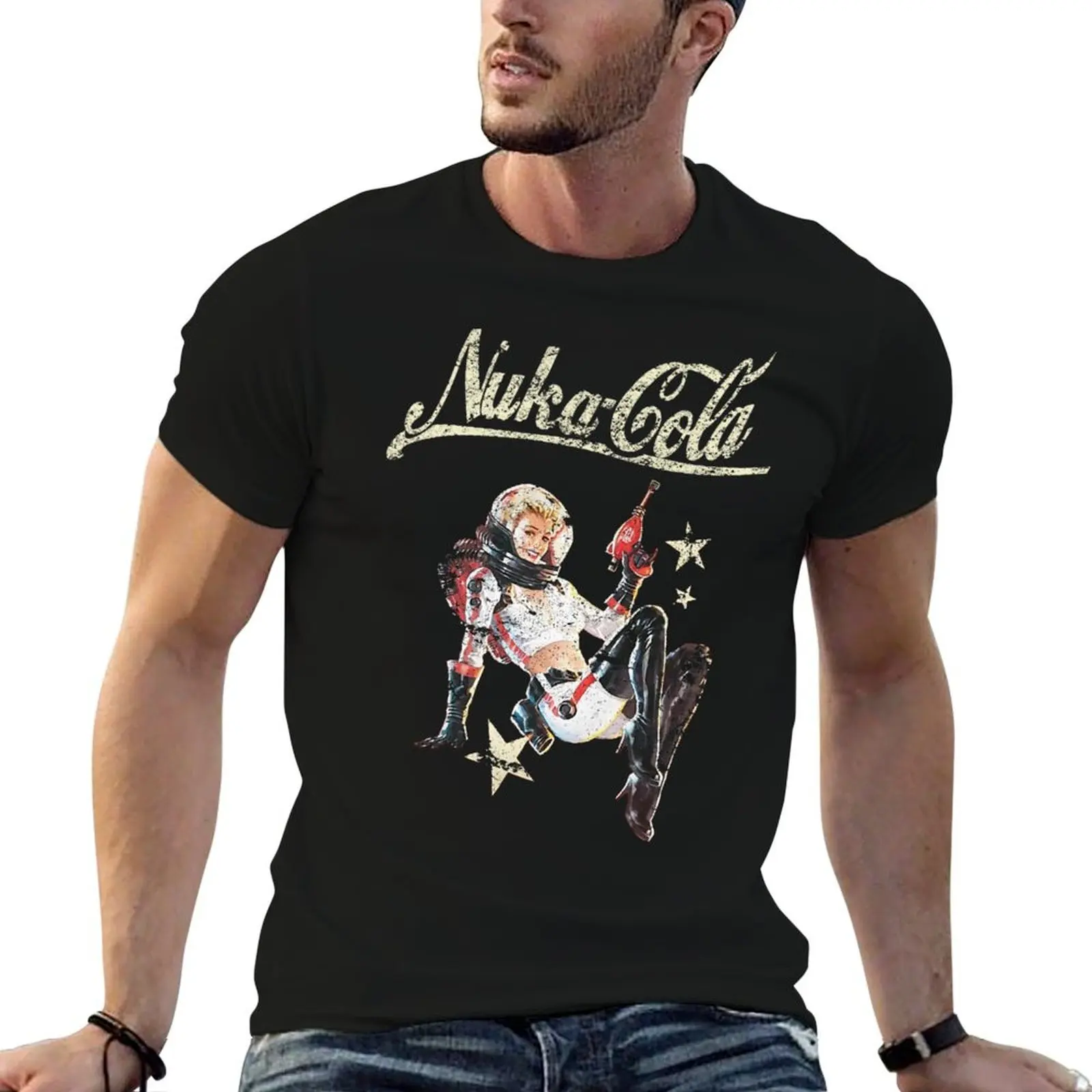 Фото Роскошная футболка Nuka, футболка Pinup, мужские рубашки из хлопка для мужчин №1