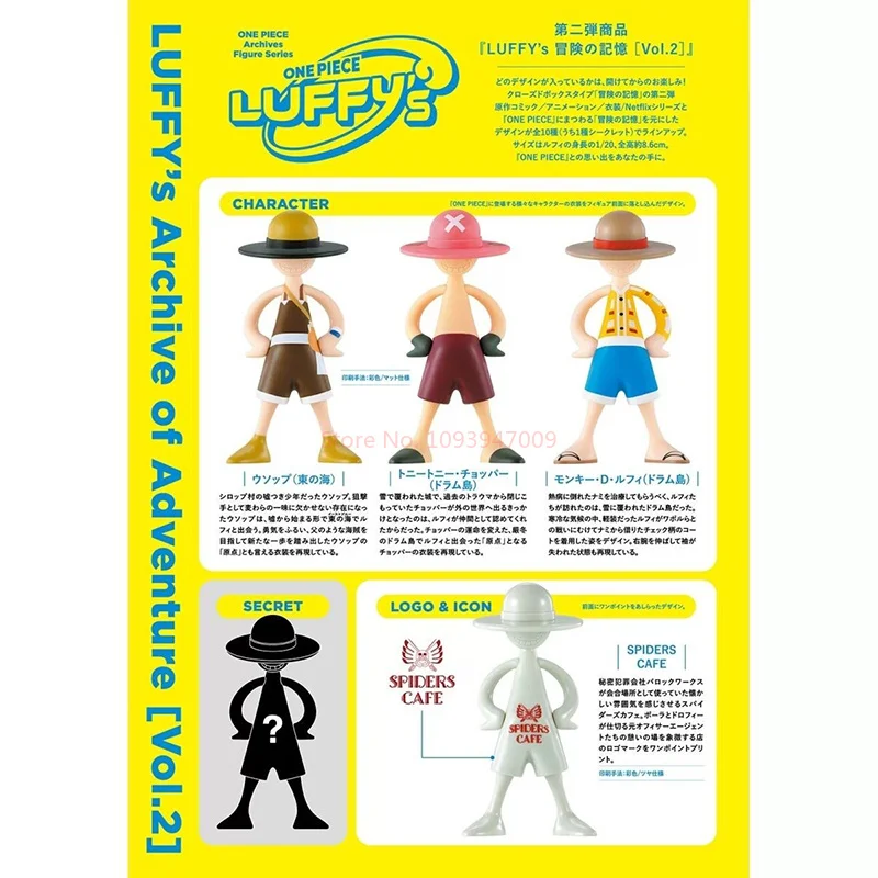 Коллекционная фигурка Bandai One Piece: Луффи из серии Blind Box Память о приключениях, том 2 (подтвержденный стиль), готовая к выставке, аниме-фигурка для фанатов (art.: 3920d90bd221d) - 3920d90bd221d