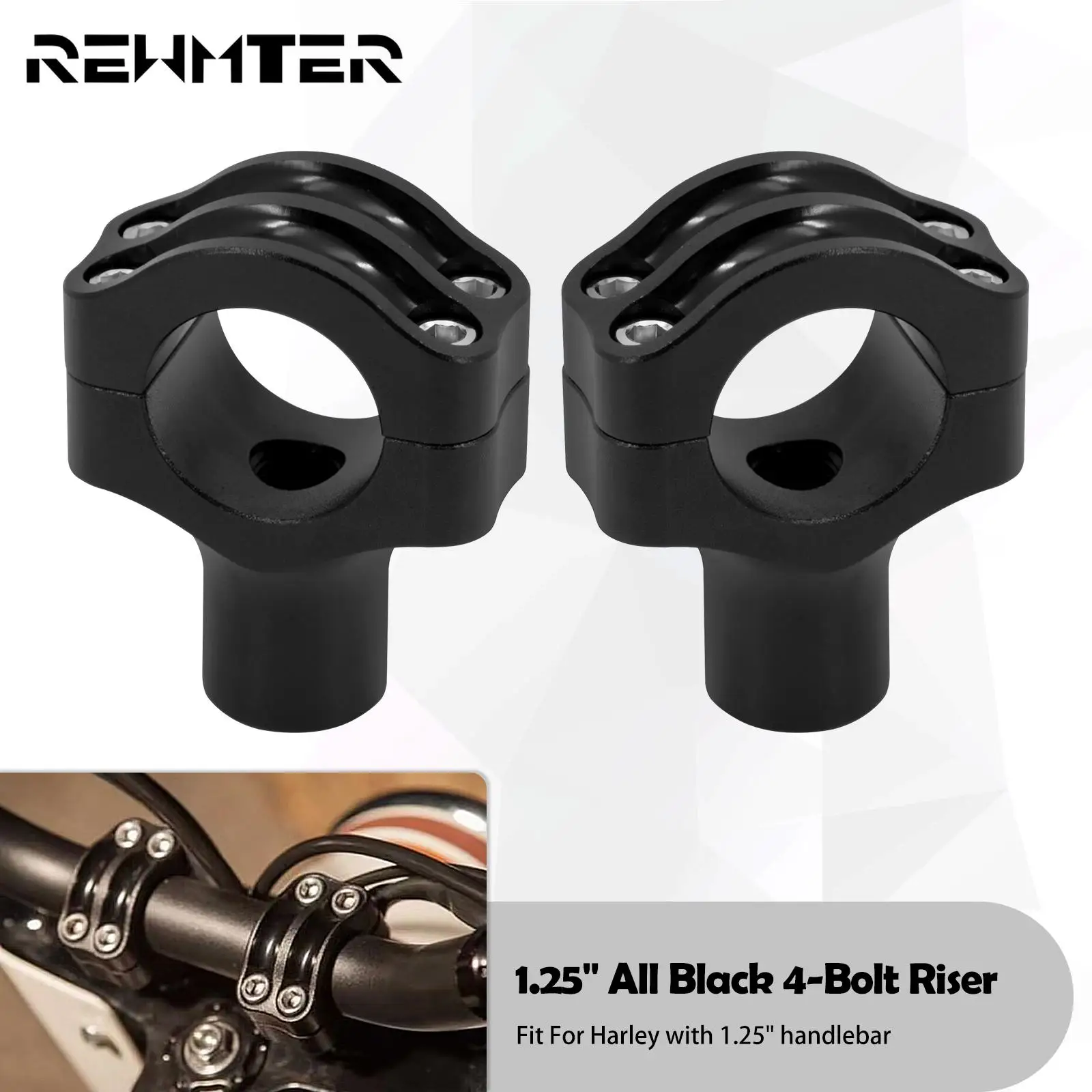 

Мотоцикл Универсальный 1,25 "Ручка Бар стояки для руля зажим Riser комплект для Harley Sportster Dyna Touring Street Glide Softail