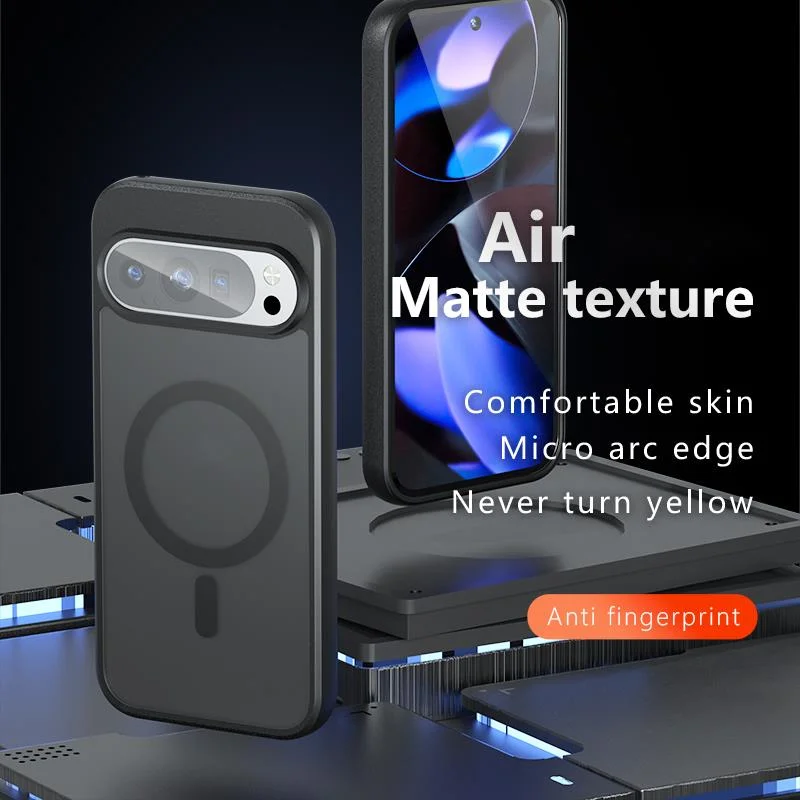 Для Google Pixel 9 Pro XL 8 7 8a 9a Magsafe чехол матовый прозрачный противоударный магнитный