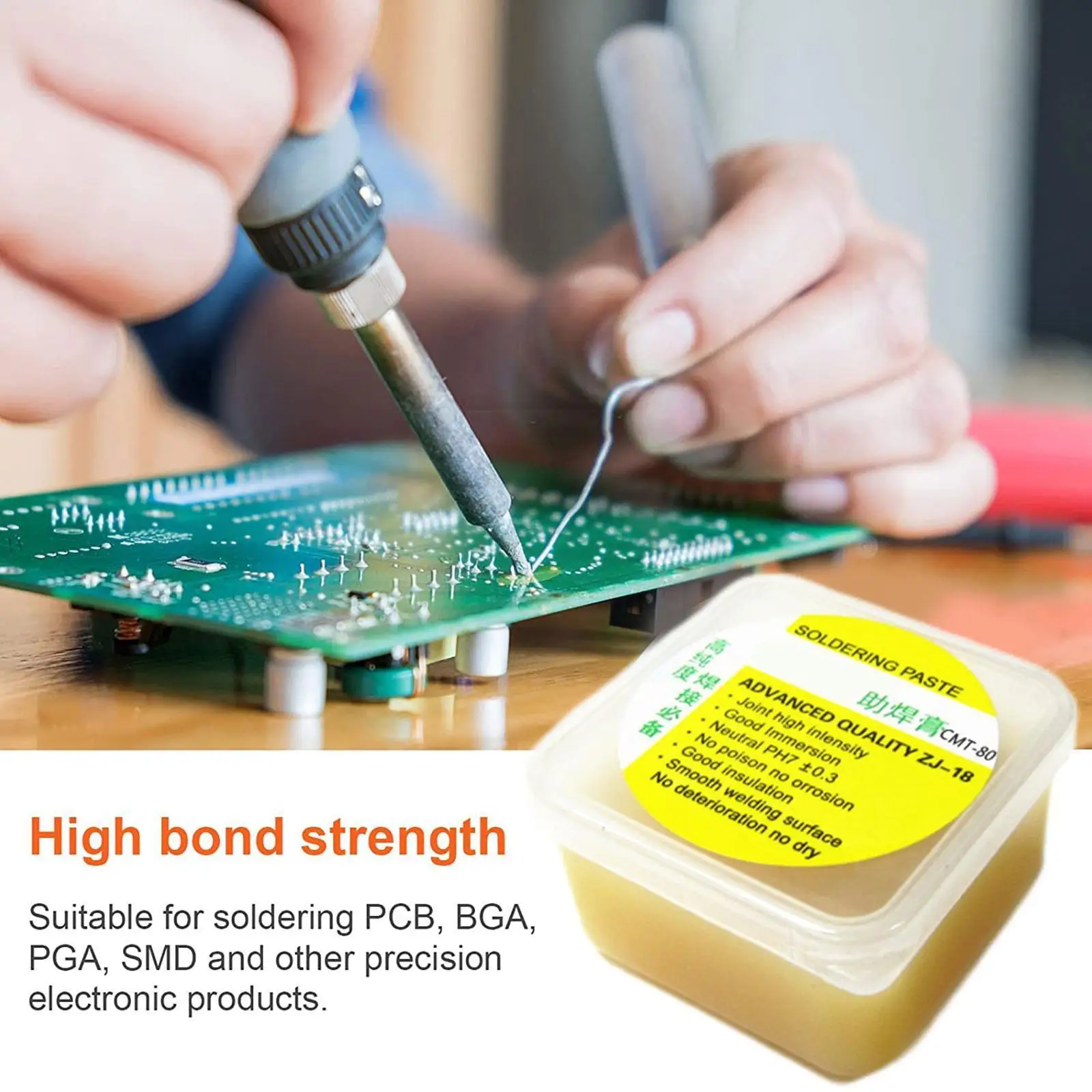 

Rosin Environmental Flux Paste Flux Soldering Mild For Phone PCB IC Parts Welding Soldering Gel Tool Metalworking Rosin Pas G0Y9