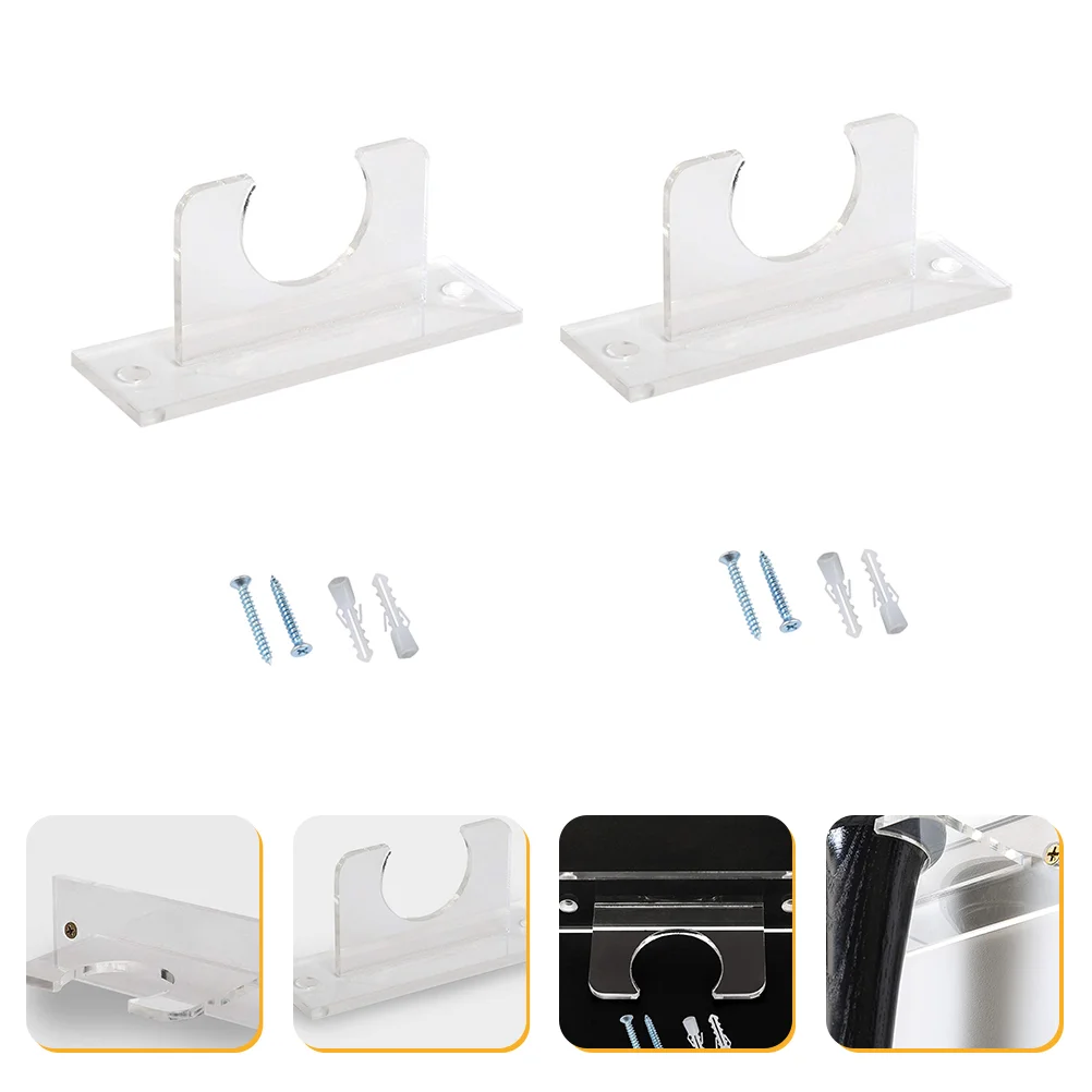 

Bat Baseball Holder Display Wall Mount Softball Rack Acrylic Brackets Horizontal Storage Bracket Stand