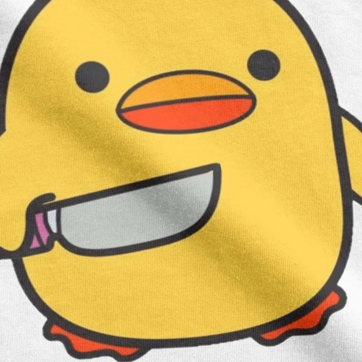 Смешная футболка с уткой и ножом для мужчин женщин новинка хлопковая Футболка