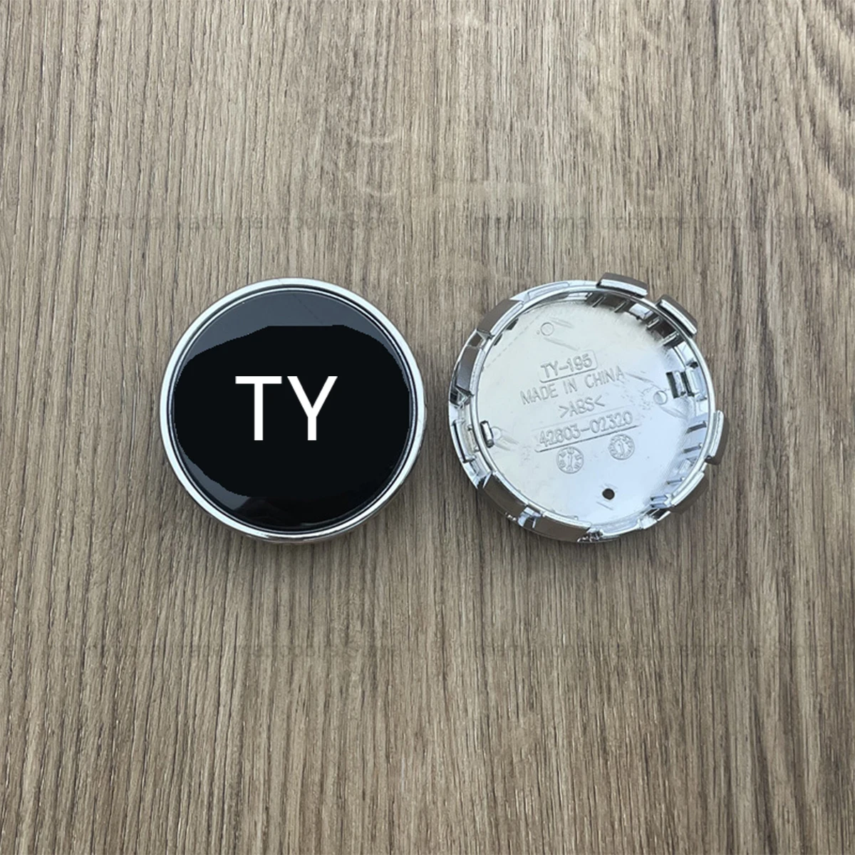 

100pcs Toyota new black chrome plated hub center cover 62mm TY-195
