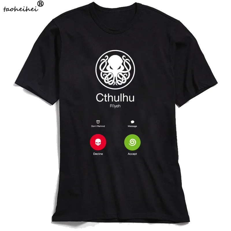 Футболка CALL OF CTHULHU новинка дизайнерская футболка для мужчин 100% хлопковая
