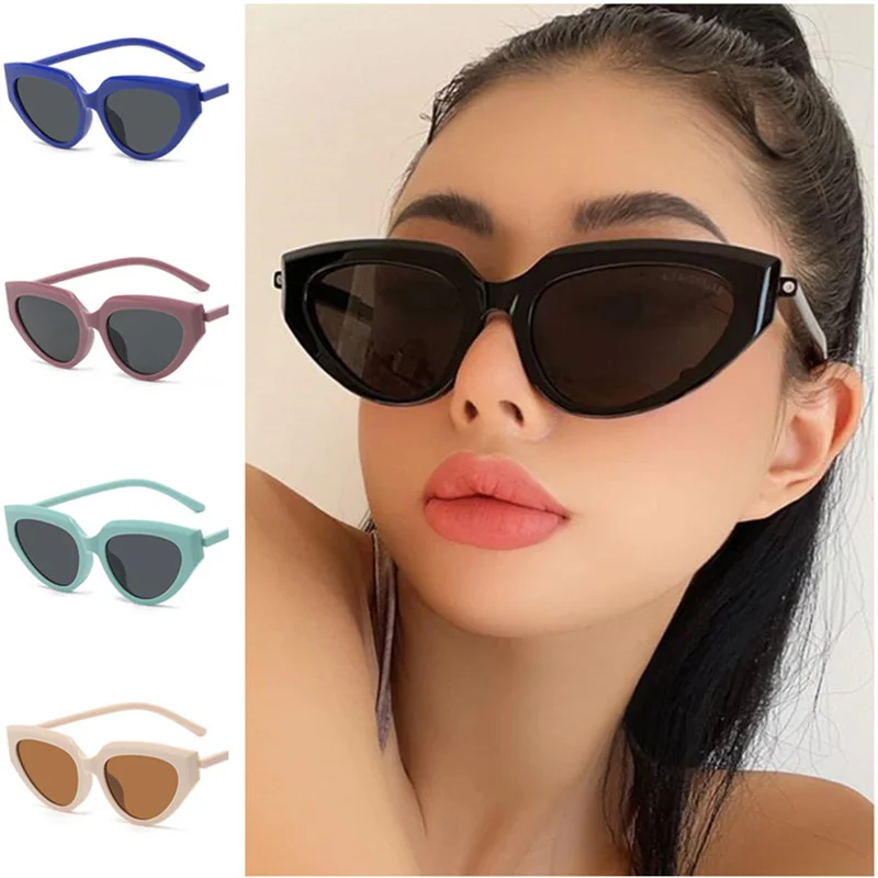 

NEW Sunglasses Women Cat Eye Sun Glasses Pose Adumbral Anti-UV Spectacles Simplity Eyeglasses Ornamental 7 Colors Available