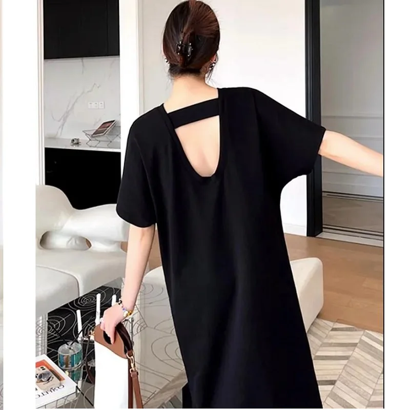 Модные летние платья для женщин новинка 2023 года длинное платье выше колена