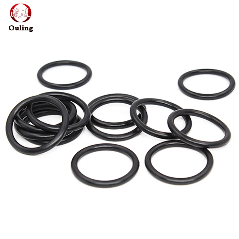 FKM O Ring Seal Gasket Thickness CS1.8/2.65/3.55mm ID1.8-20mm FPM Oil Acid and Alkali Resistant Automobile Fluororubber O-Ring