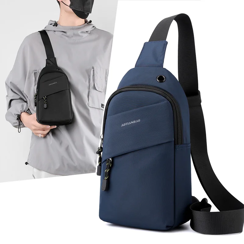 

Новинка 2023, Мужская маленькая нагрудная сумка с карманом для телефона, сумка через плечо, забавная мужская сумка, уличная сумка через плечо с шеей, боковые сумки через плечо для спортзала