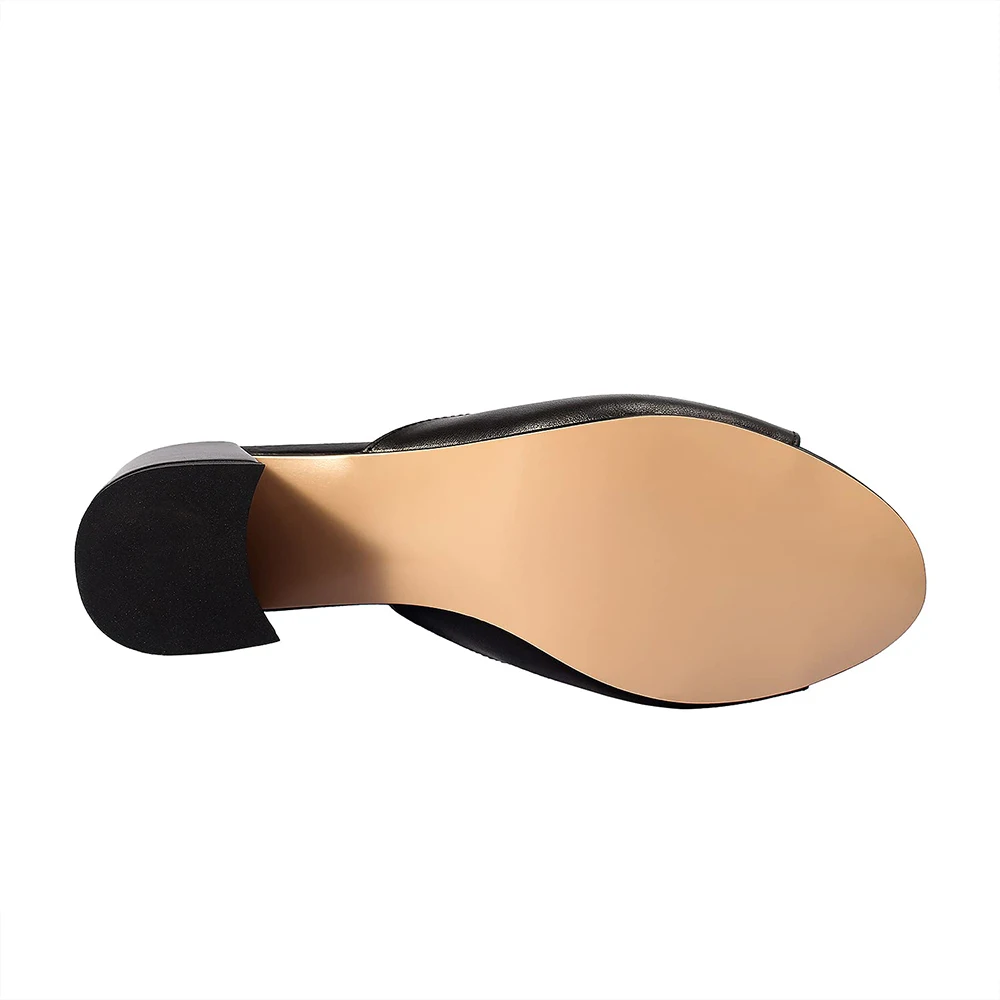 Block heel rhinestones Sandals Shoes for Women 2022 Designer Luxury Mules,Brand Sandals Woman Summer Fashion Style Plus Size 44