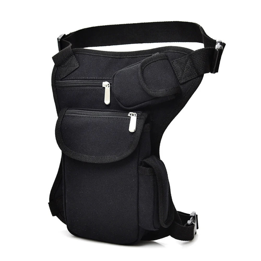 Riding Canvas Waist Leg Bag Outdoor Tactical Multifunctional Leg Bag Motorcycle Men's Bag Recreational Sports Fanny Pack