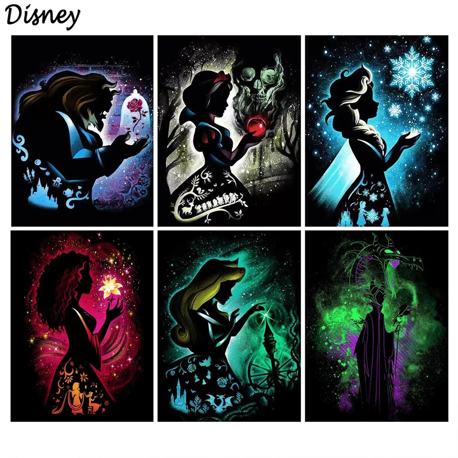 

Алмазная картина Disney 5d с мультяшными принцессами, вышивка крестиком, мозаика для домашнего декора, подарок на Новый год