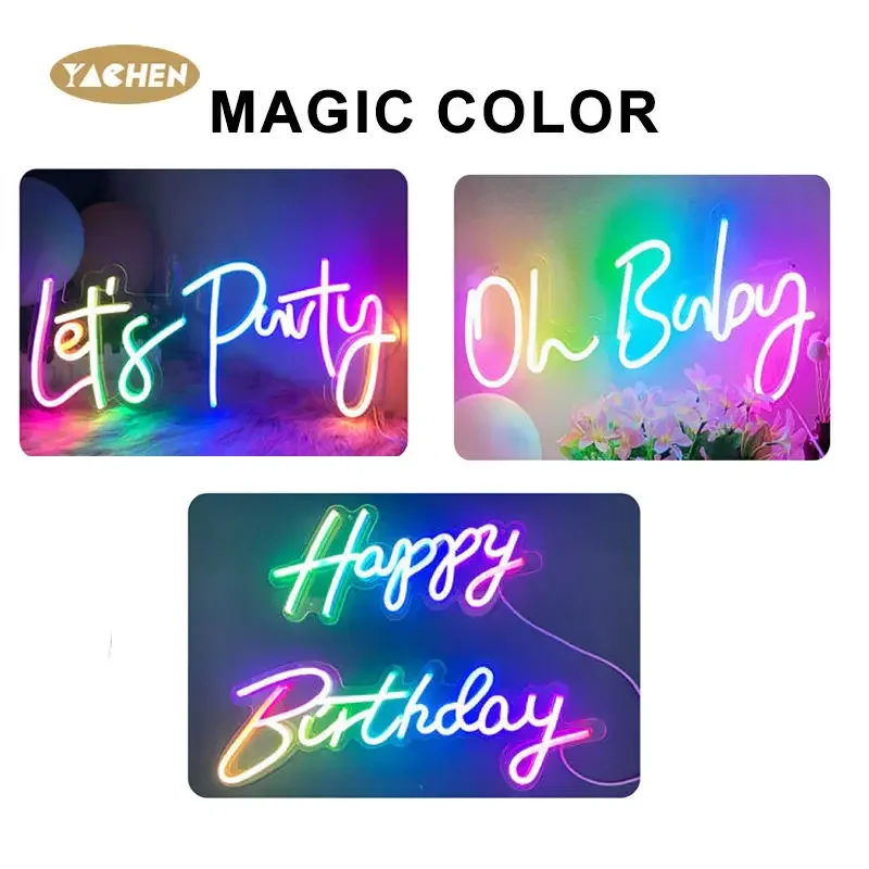 Качественная неоновая вывеска на заказ YACHEN персонализированная Светодиодная
