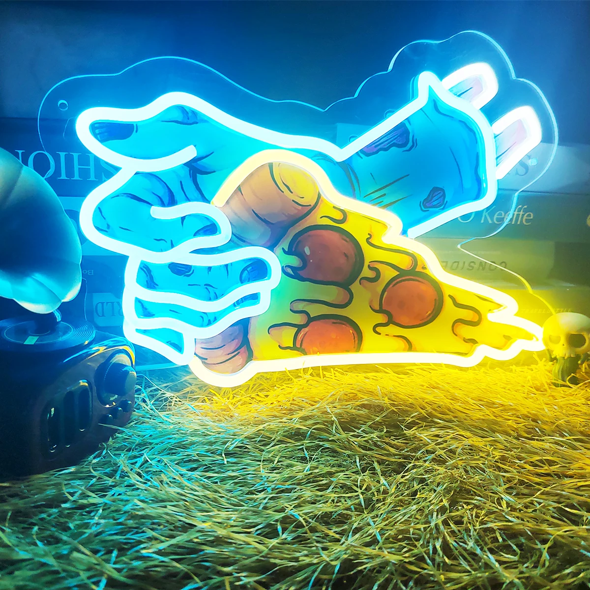 Неоновая форма пиццы на заказ применимо для ресторанов вывески в магазине чтобы