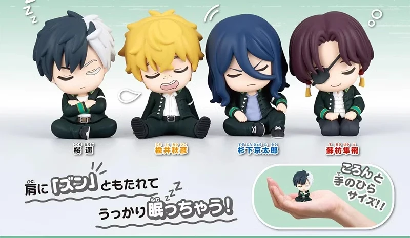 Anime Sakura Haruka Nirei Akihiko Hayato Suou Sugishita 50mm Cute Figure Original Gashapon Caspule Toys Gift