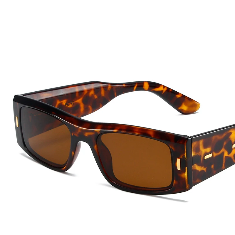 Прямоугольные солнцезащитные очки женские модные желеобразного цвета Мужские
