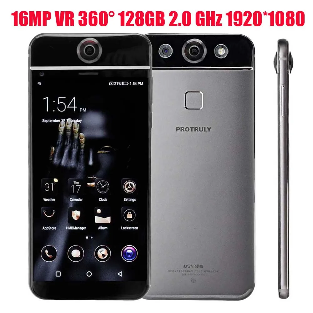 

Original Protruly V10 5.5" 16MP VR SmartPhone 360° Panoramic Camera 128GB ROM 4GB RAM LTE Helio X25 Dece Core Mobile Cell phone