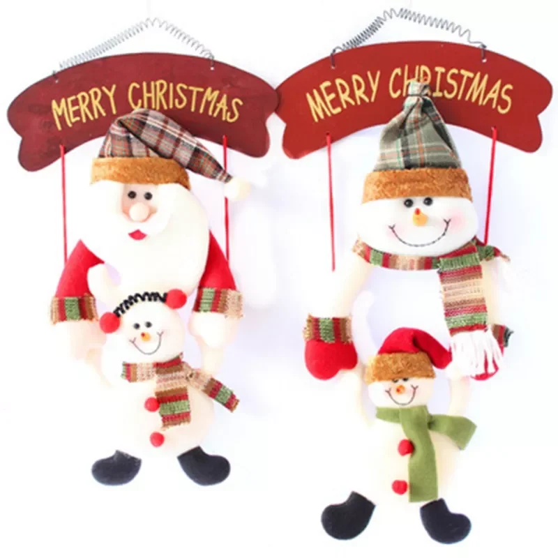 

Merry Christmas Ornaments Diy Xmas Gift Santa Claus Snowman Tree Pendant Doll Hang Decorations For Home 2022 Noel Natal