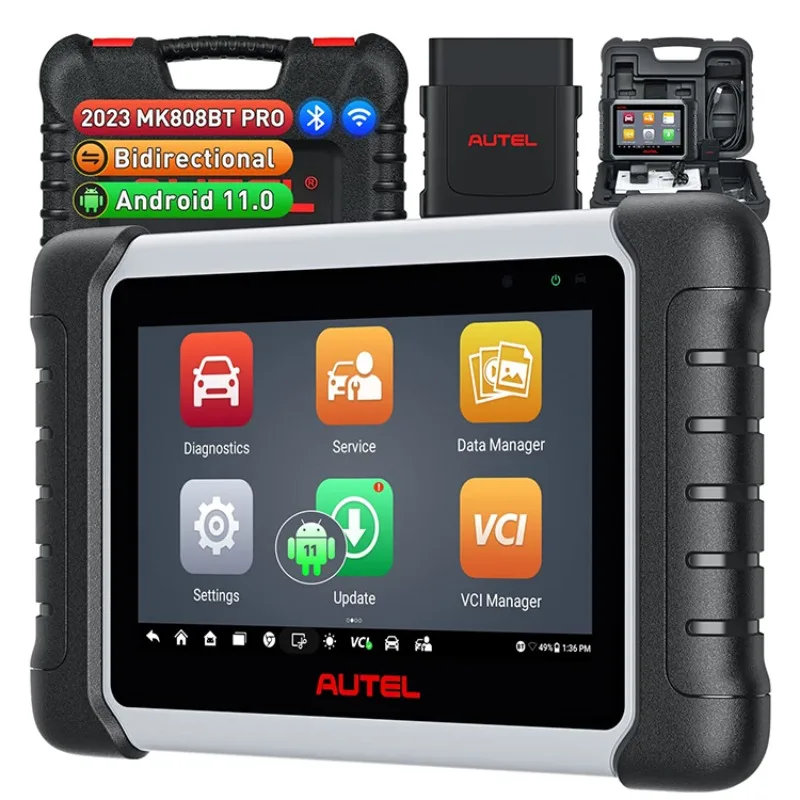 2023 самый быстрый Android 11 Autel Maxipro MP808BT PRO OBD2 автомобильный диагностический инструмент беспроводной двунаправленный контроль обновленный MK808BT