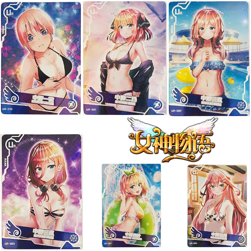 

Goddess Story girl party UR card holder Izumi Sagiri Nakano Miku anime characters bronzing game collection card kids toys Gift