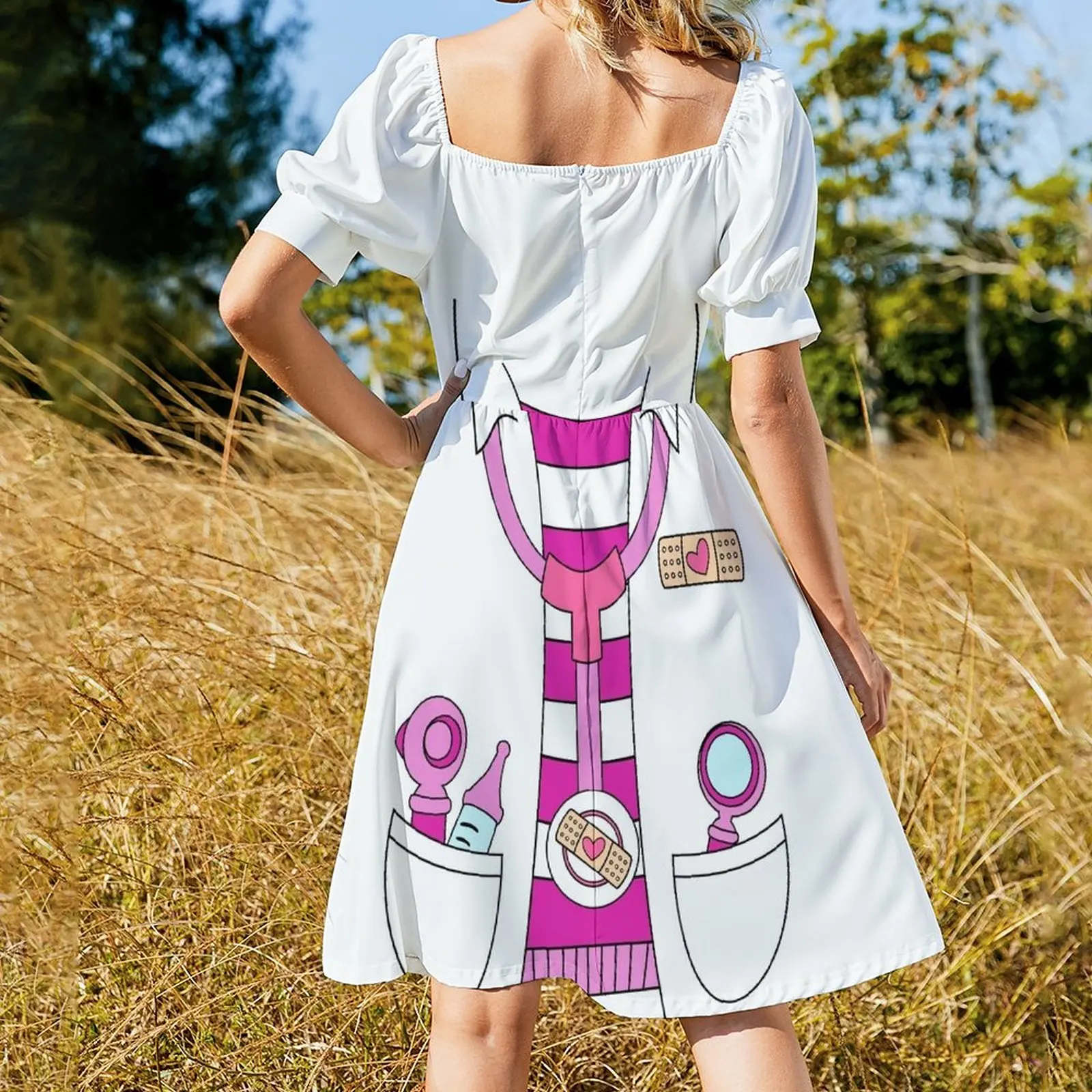 Женское платье без рукавов с длинным рукавом