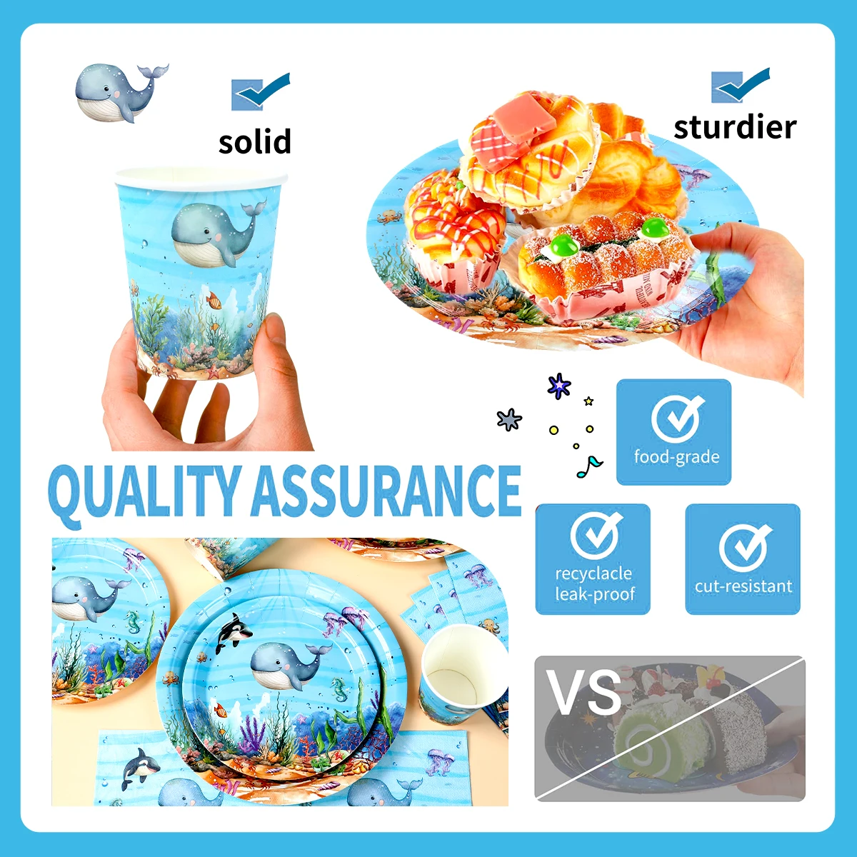 Скатерть с изображением океанского дельфина акула украшения для дня рождения