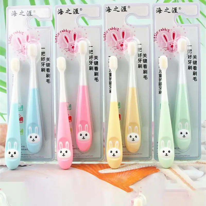 

Small Head Toothbrushes Soft Hair Childrens Toothbrush Baby Tooth Brushing Artifact Baby Toothbrush Comfortable Grip Cartoon