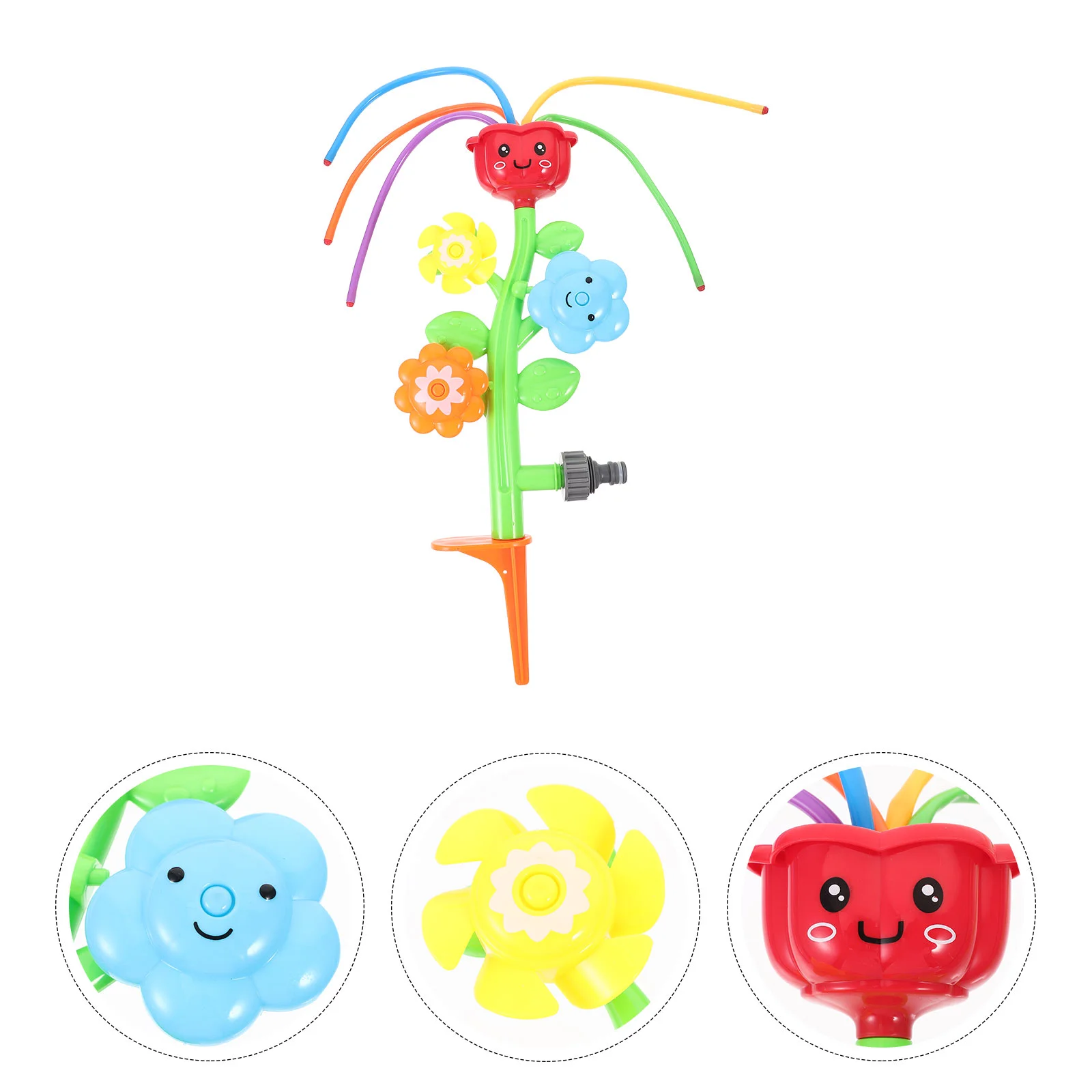 

Toyvian Flower Sprinkler Colorful Outdoor Water Sprinkler Fun Water Activity Spray Sprinkler Flower Shape Swirl Game Toy for