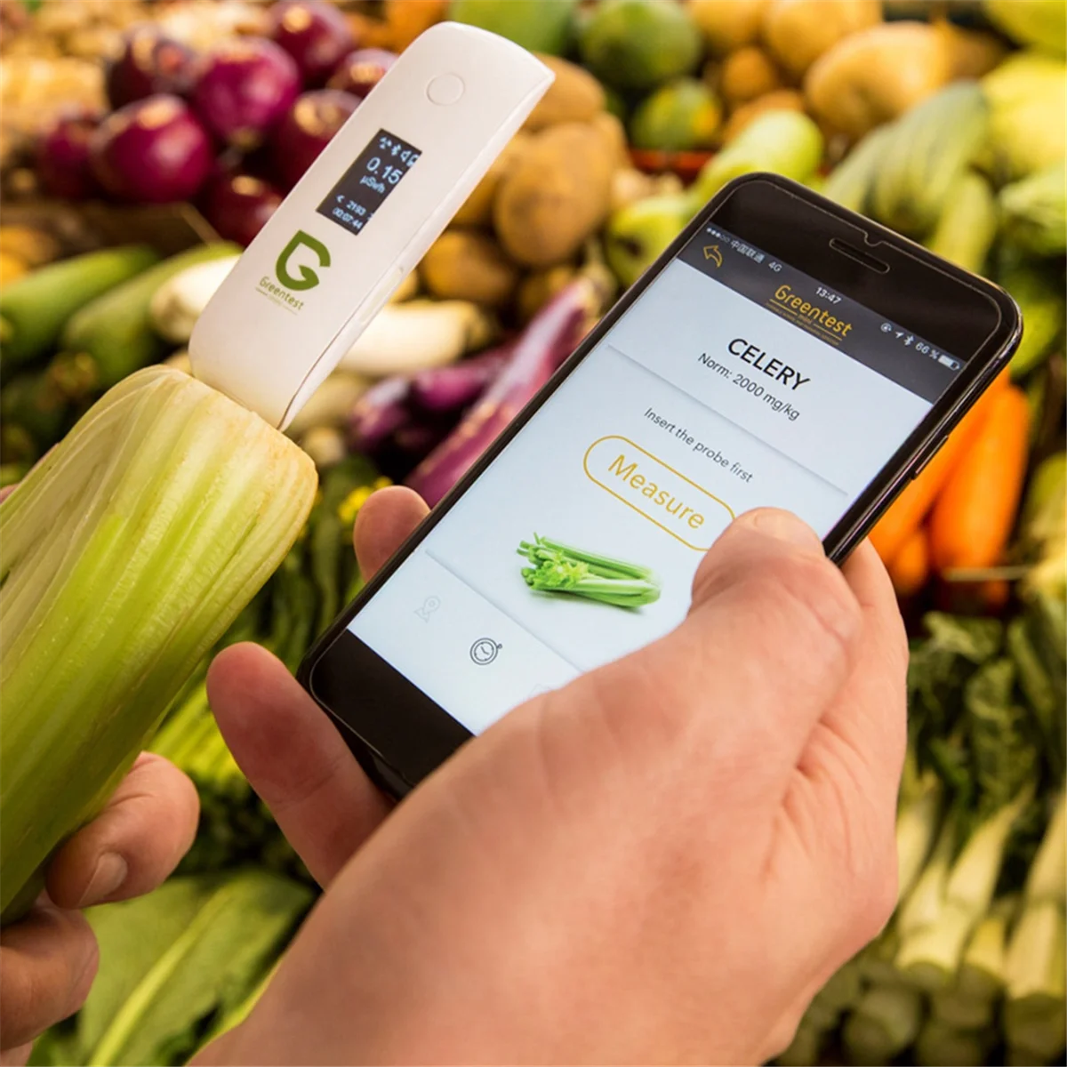 Greentest Монитор безопасности пищевых продуктов для обнаружения нитратов фруктов и