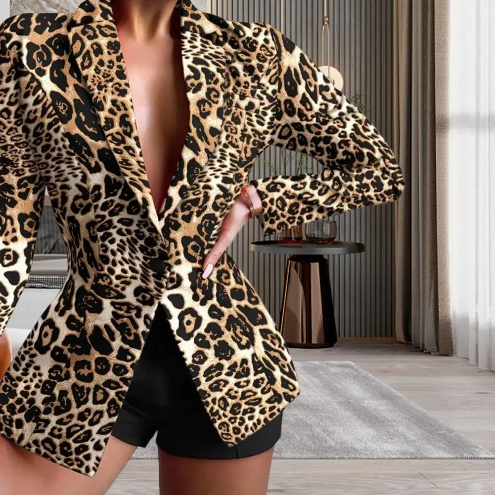 

Autumn Blazer Lapel Slim Fit Long Sleeve Single Button Women Blazer Fashion Gradient Color Office Suit Jacket بذلات بليزر نسائية