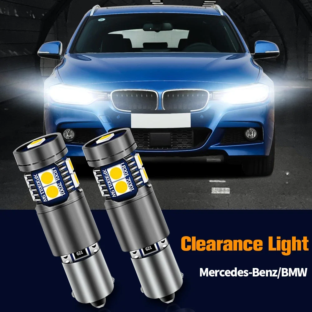 Фото Светодиод 클리어 коммерческие 라이트 H6W BAX9S 64132 Canbus, BMW F20 F21 F23 F22 F87 F30 F80 F34 F31 X5 E53 메르세데스 embali츠 C208 W210 S210, 2 미 №1
