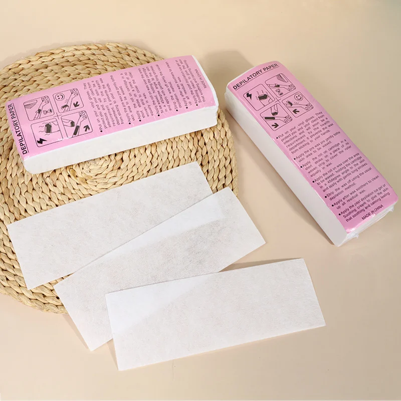 

100pcs Removal Nonwoven Body Cloth Hair Remove Wax Paper Rolls High Quality Hair Removal Epilator Wax Strip Paper Roll