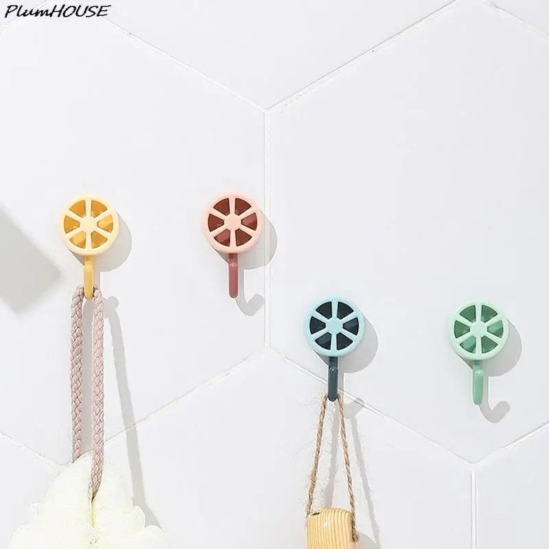 

5PCS Self Adhesive Wall Hook Strong Without Drilling Coat Bag Bathroom Door Kitchen Towel Hanger Hooks Home Storage Accessories