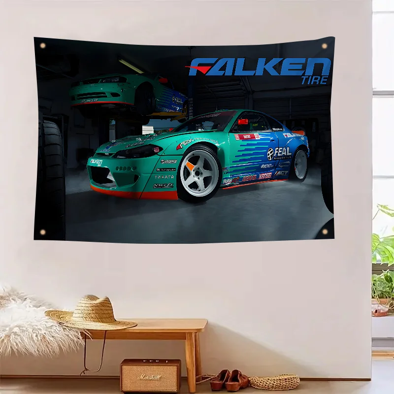 Флакенс Гоночный Автомобиль Флаг Декоративный Декор Комнаты Украшение