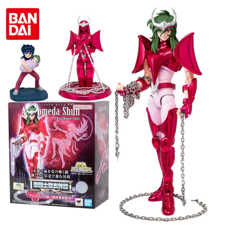 

Экшн-фигурка Bandai 17 см Saint Seiya из ткани Миф Ex Andromeda Shun последняя версия V3 Коллекционная аниме модель подарок на день рождения для мальчика