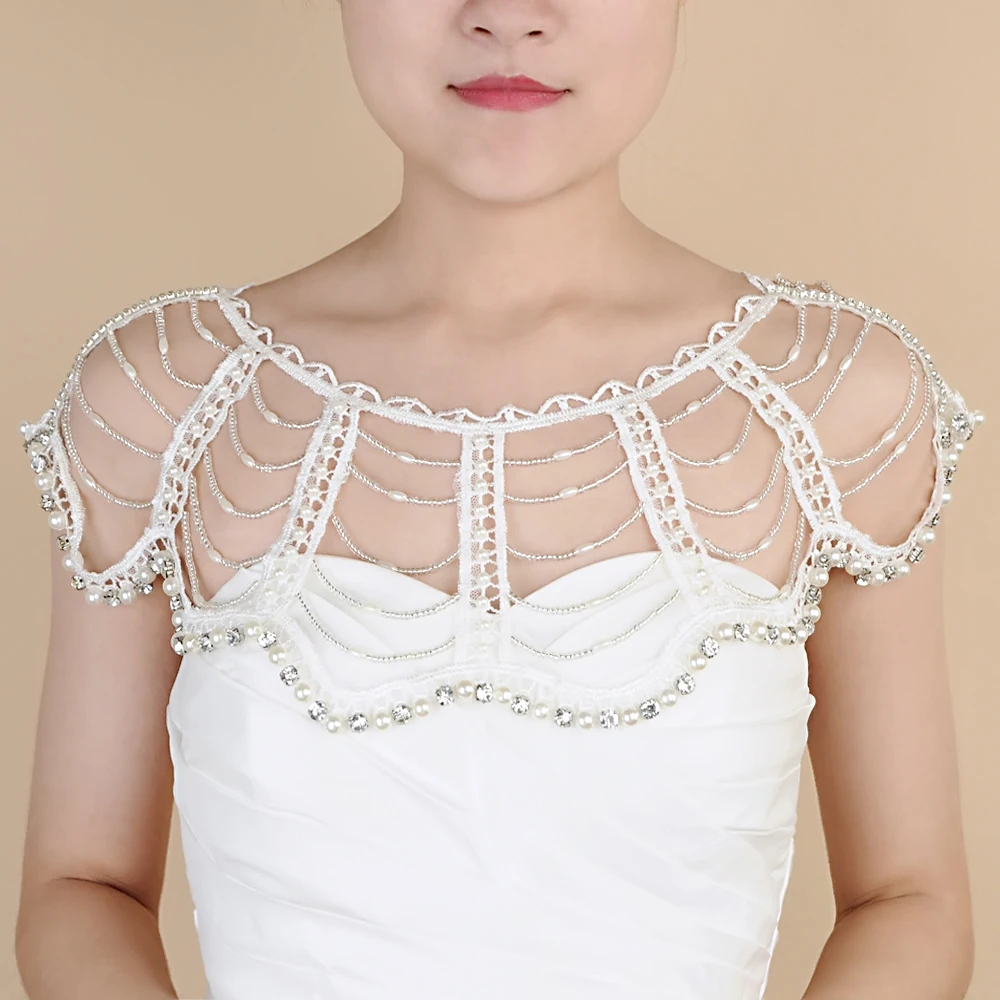 

Блестящие бриллианты, искусственные кристаллы, бусины, накидка, сетка с аппликацией, жемчужины, свадебные накидки для женщин, женское Болер...