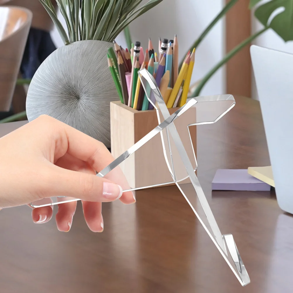 2 шт. простая прозрачная подставка настольная мольберт карты акриловые X-образные